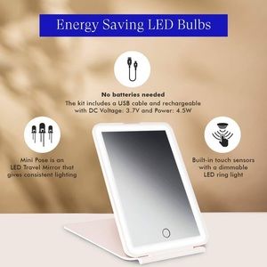 Vanity Planet Mini Pose LED Travel Mirror